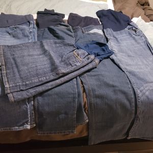 Lot of XL MATERNITY pants/capris/skirt